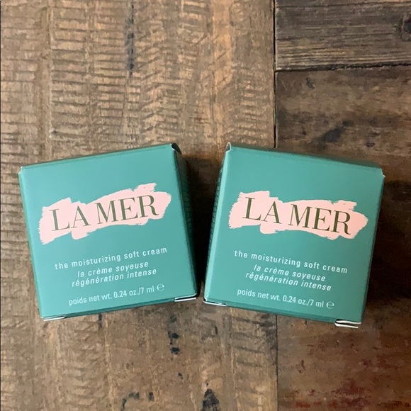 La Mer The Moisturizing Soft Cream Minis 7ml x 2 - Picture 1 of 3